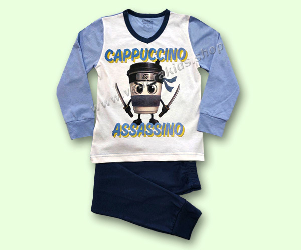 Пижама Венера дълъг ръкав Капучино сингъл