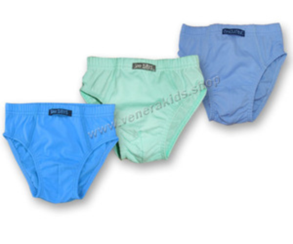 Слип с вътрешен ластик сингъл цветен 3бр.