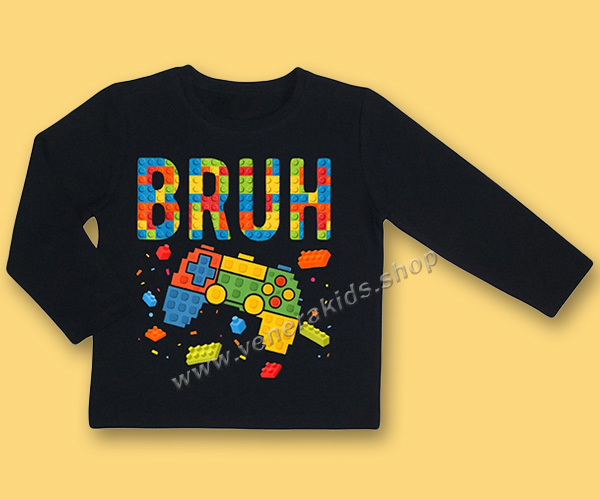 Блуза ДР Плейстешън черна. Серия 3бр