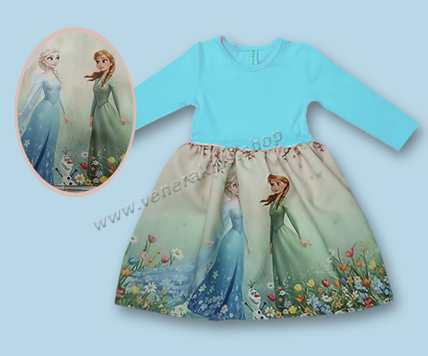 Рокля ДР Елза сублимация. Серия 3бр
