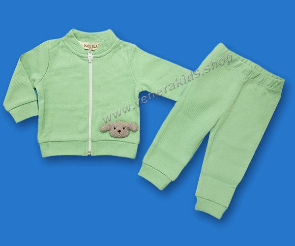 Бебе к-кт момче вафла зелен. Серия 3бр