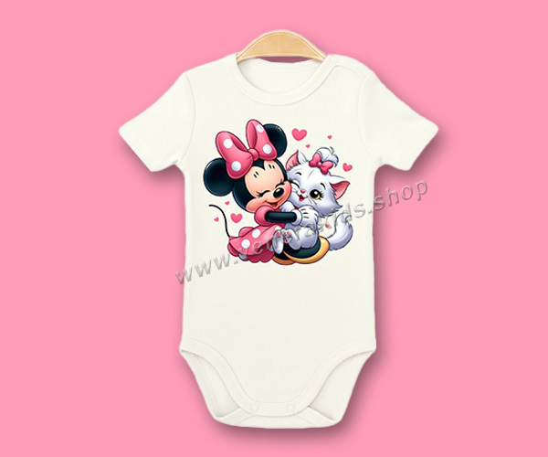 Бебе боди КР Мини Маус екрю. 5бр