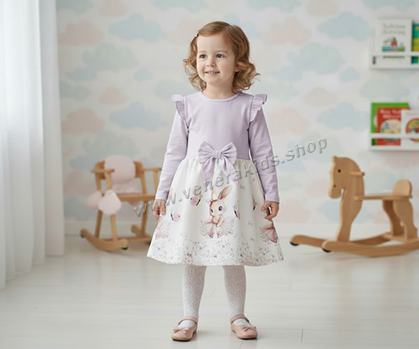 Рокля ДР Зайче лила. Серия 3бр