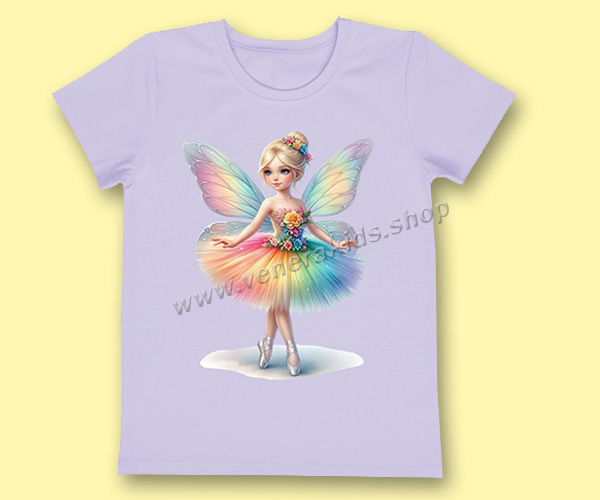 Блуза къс ръкав феичка лила. Серия 3бр