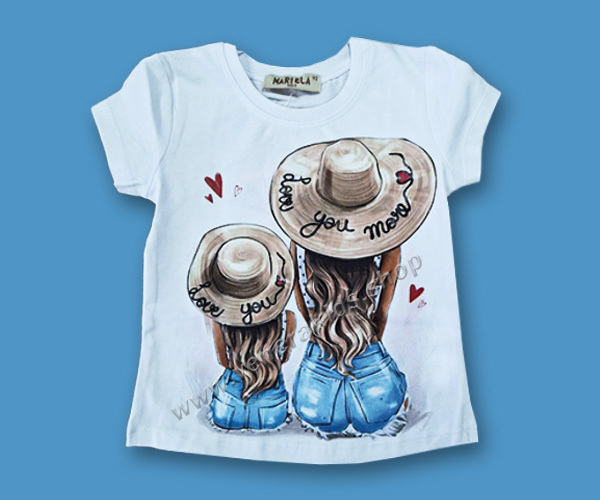Тениска КР момиче Girl. Серия 3бр.