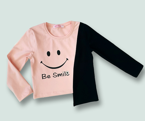 Блуза за момиче Be Smile розова. Серия 3бр.