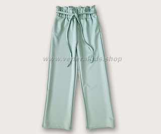 Дълъг панталон широк рипс зелен. Серия 3/4бр