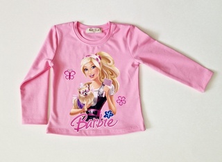 Блуза за момиче Барби розова. Серия 3бр