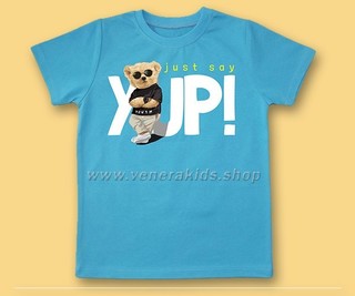 Тениска КР момче Мечо yup! синя Серия 3бр