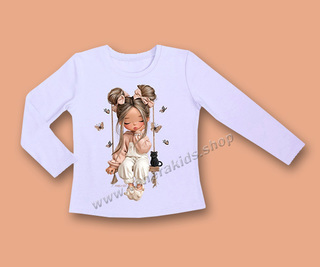 Блуза ДР момиче люлка лила. Серия 3бр