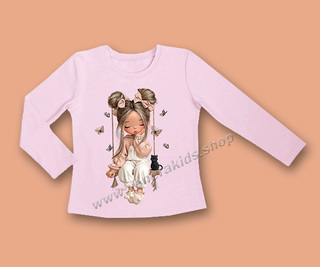 Блуза ДР момиче люлка розова. Серия 3бр