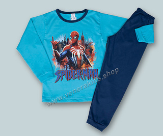 Пижама дълъг ръкав Спайдер мен синя