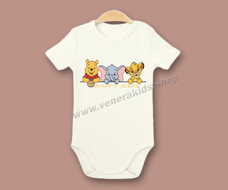 Бебе боди КР Мечо пух екрю. 5бр