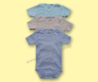 Бебе боди къс ръкав рипс цветно. 3бр