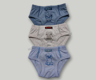 Слип памук/ликра сито Марс- 3бр.