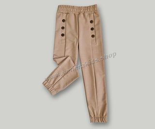 Панталон момиче с копчета беж. Серия 3бр